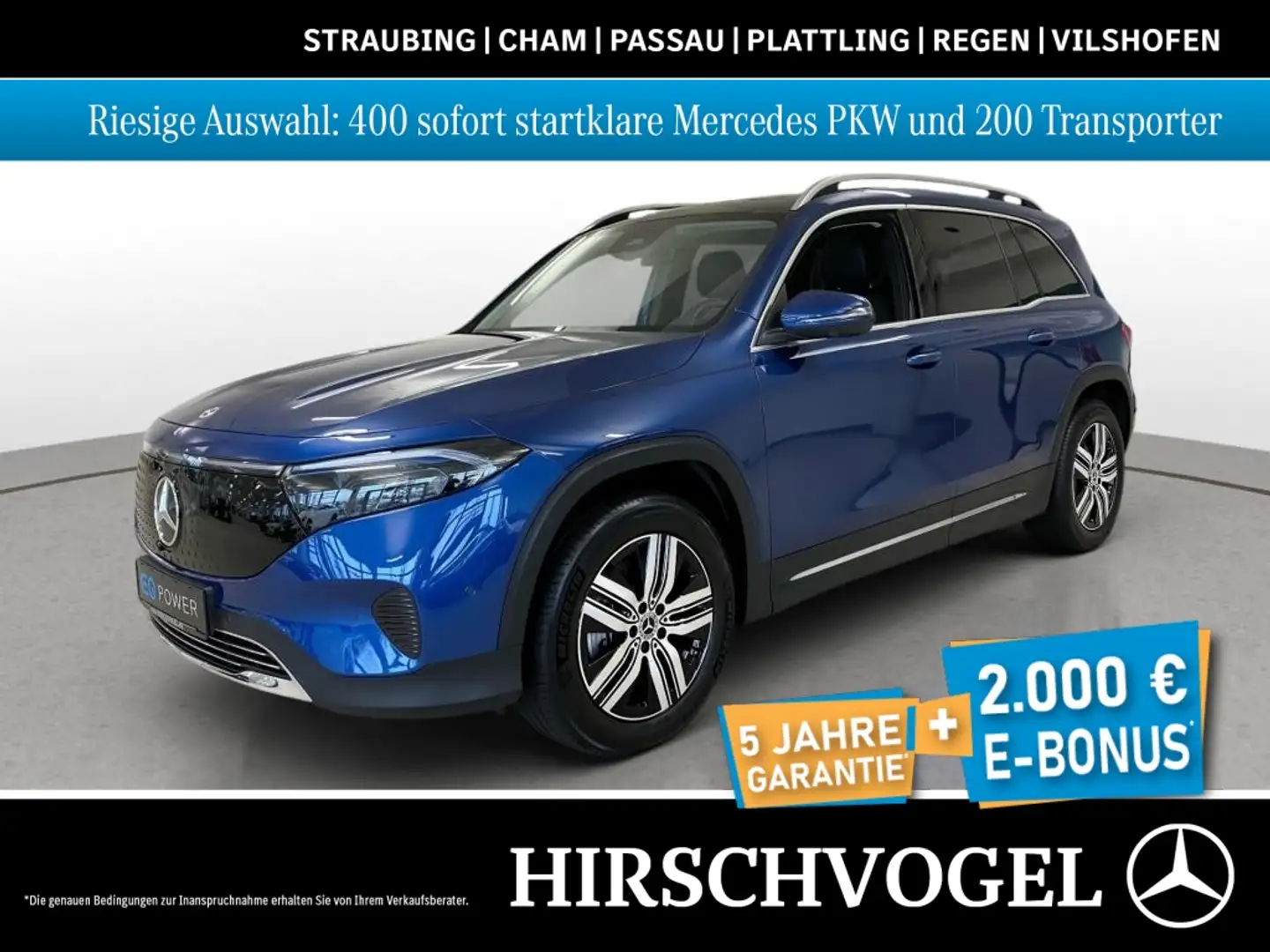 Mercedes-Benz EQB 350 4M Progressive+Pano+MBUX+Navi-Prem+360°K Bleu - 1