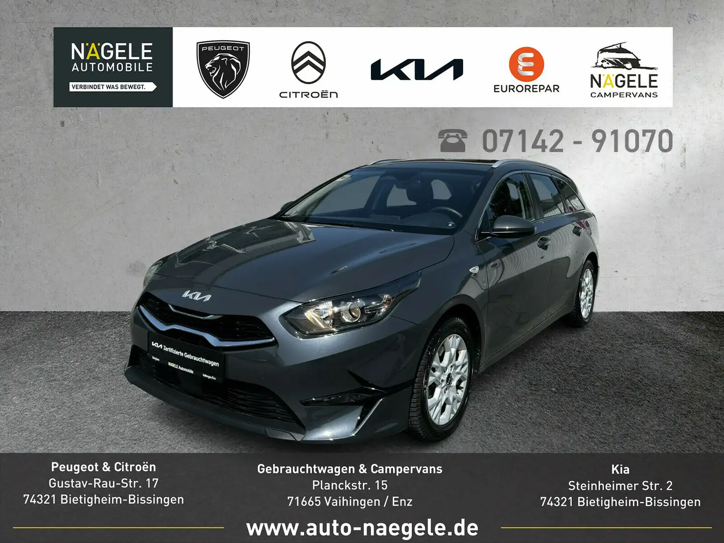 Kia Ceed SW / cee'd SW Ceed SW 1.5 T-GDI Vision|Navi+SZH+ACC+Carplay  BC Gris - 1