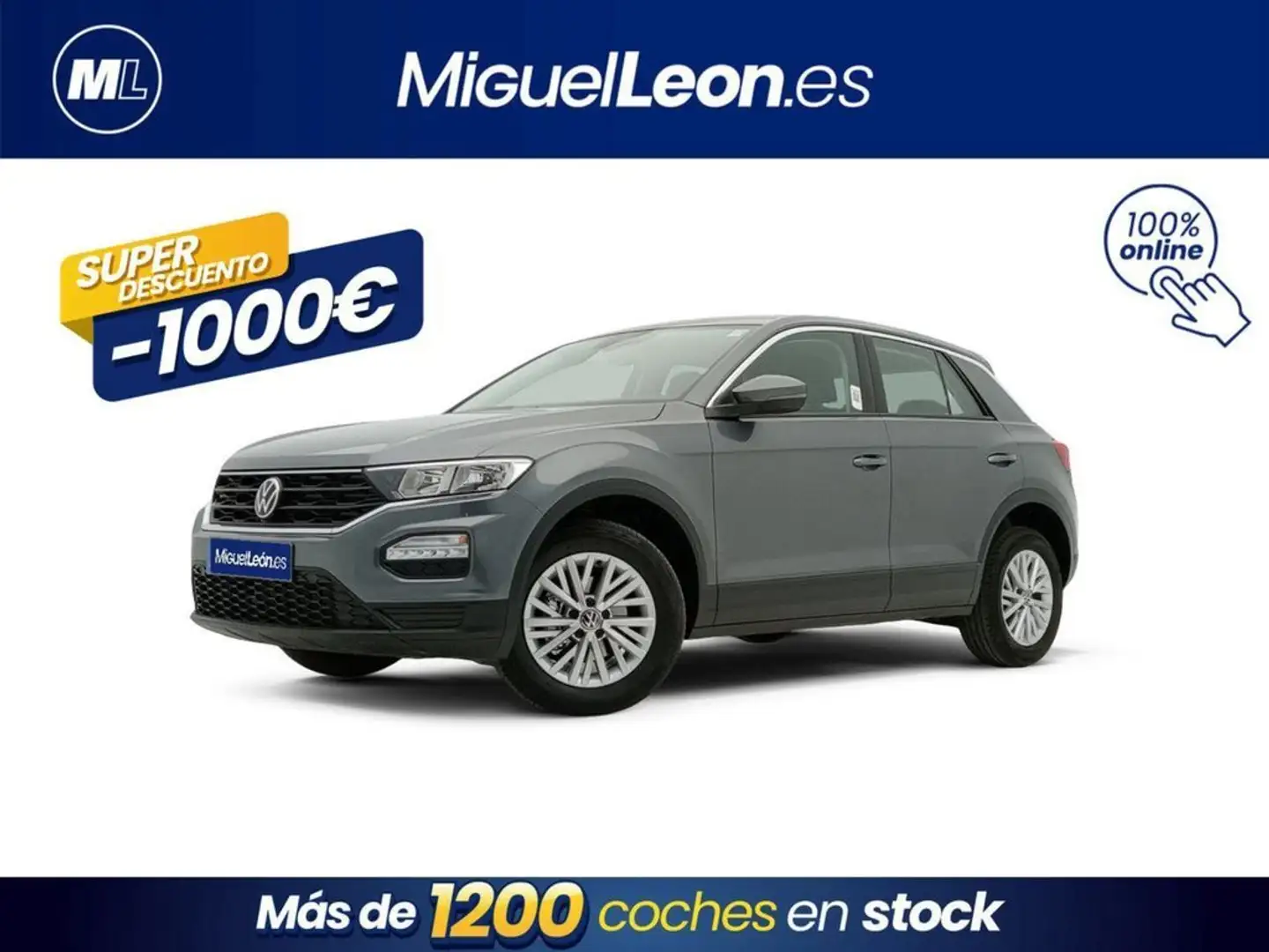 Volkswagen T-Roc 1.0 TSI Edition 81kW Gris - 1