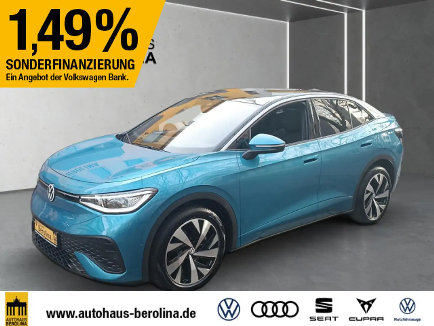 Volkswagen ID.5 Pro *IQ-MATRIX*PANO*AR-HuD*WärmeP*AHK*360°* Blau - 2