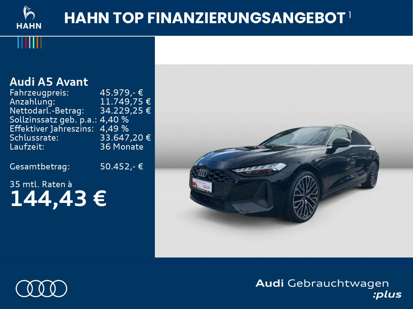 Audi A5 TFSI S tronic Navi AHK LED CAM Sitzh Schwarz - 2
