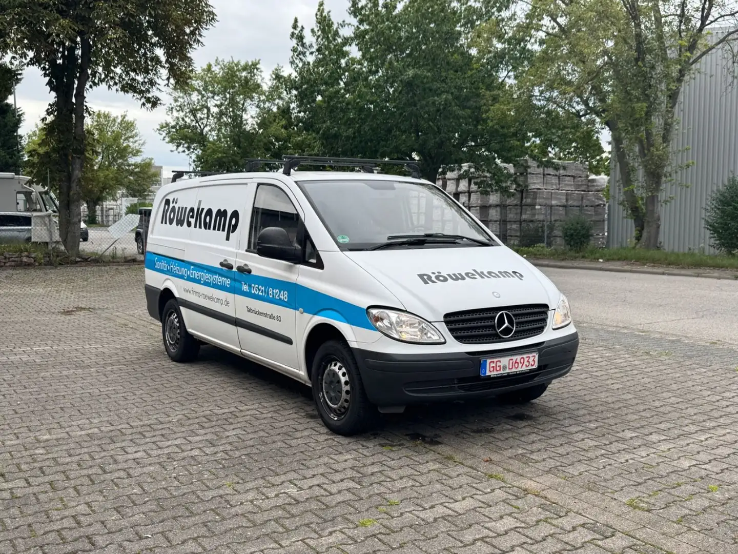 Mercedes-Benz Vito Kasten 111 CDI LANG AHK DACHTRÄGER REGALSYS Weiß - 2