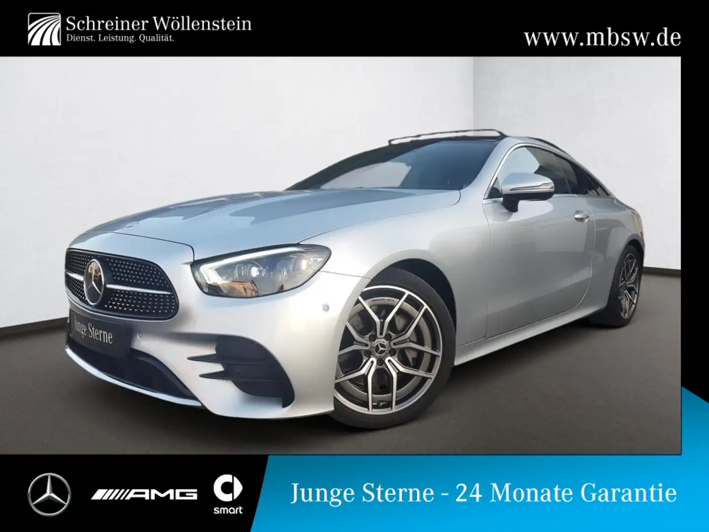 Mercedes-Benz E 220 d C AMG*Pano*FAP*Burm*MBUX High-End+AR*SHZ Zilver - 1