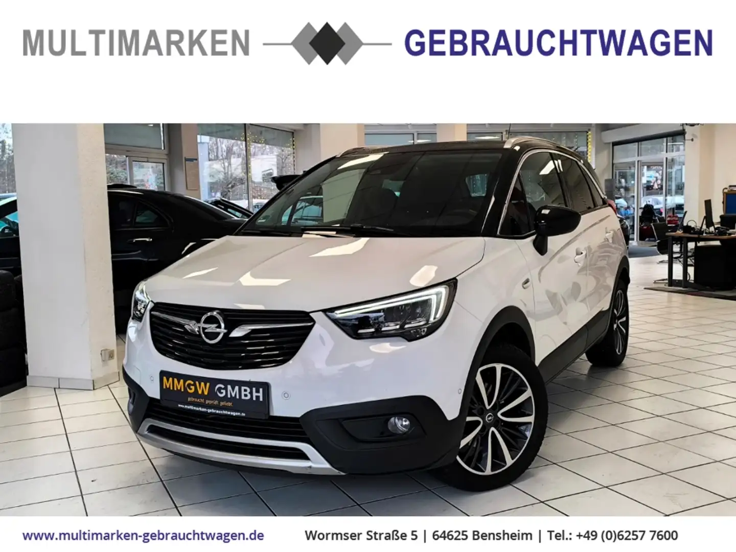 Opel Crossland X INNOVATION 1.2 Turbo HUD/Navi/LED/CarPlay/Kamera Blanc - 1