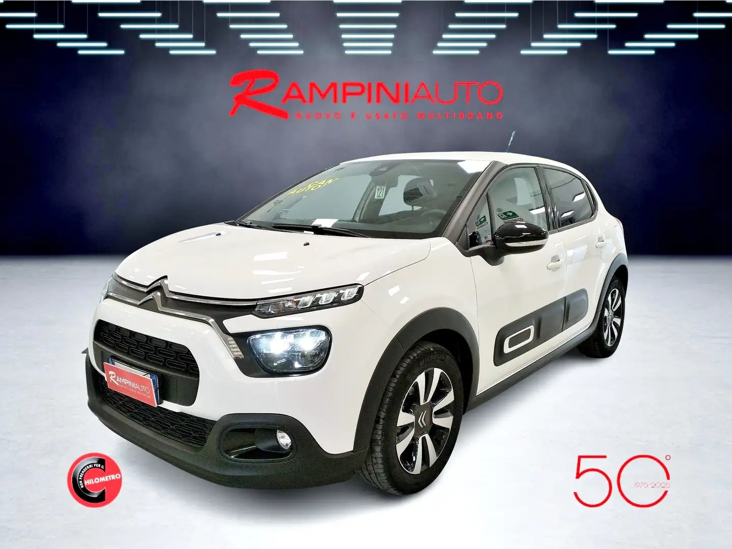 Citroen C3 PureTech 110 Cv Cambio Auto. Ok Neopatentati Bianco - 2
