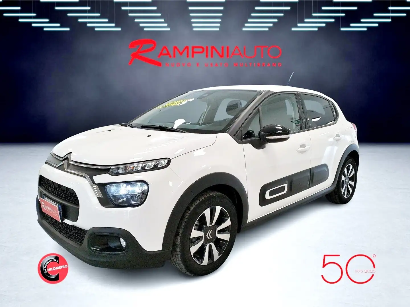 Citroen C3 PureTech 110 Cv Cambio Auto. Ok Neopatentati Bianco - 1