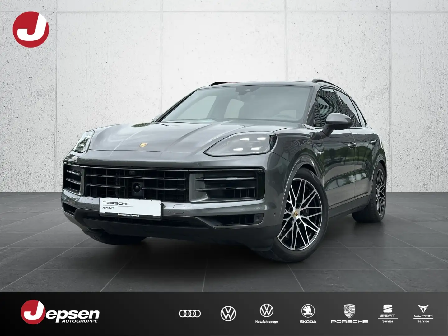Porsche Cayenne E-Hybrid PANO BOSE 360° Grau - 1