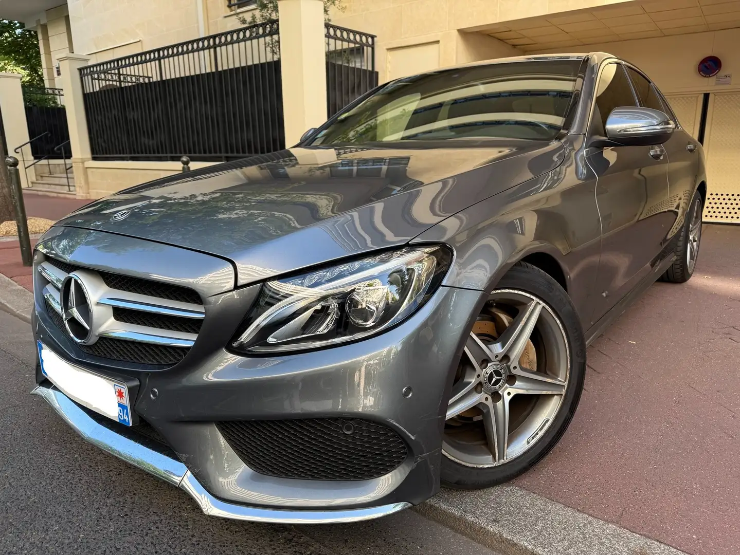 Mercedes-Benz C 220 12500ht C220 C200 D AMG 9G-TRONIC Gris - 1