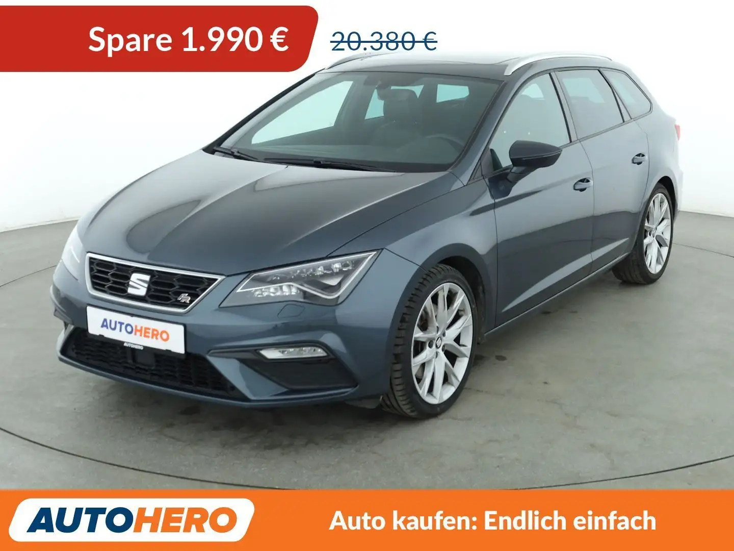 SEAT Leon 2.0 TSI FR Aut.*NAVI*TEMPO*CAM*PDC*SHZ* Gris - 1