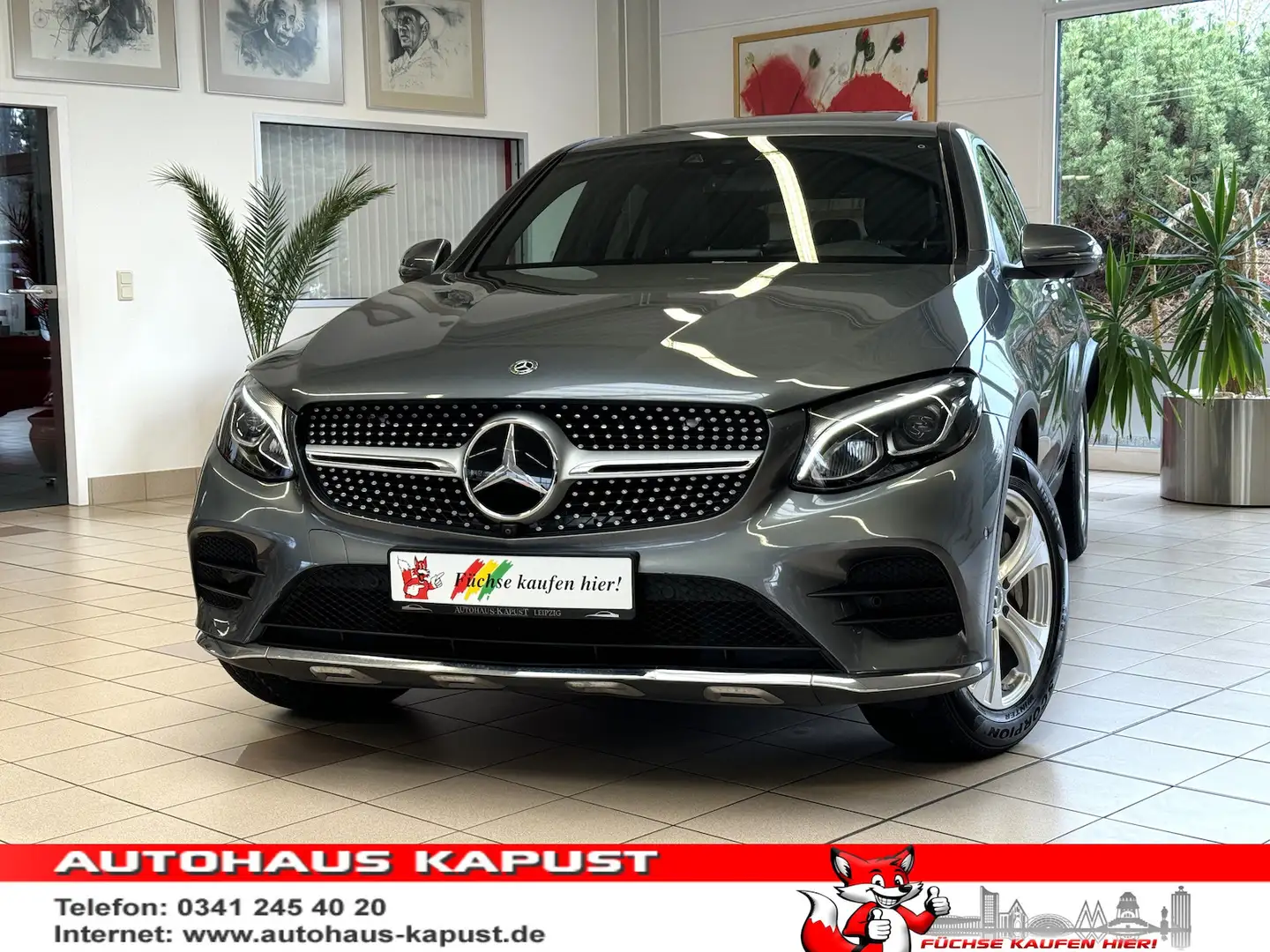 Mercedes-Benz GLC 250 Coupe AMG/LED/Distronic/S-Dach/Memo/360° Gris - 1