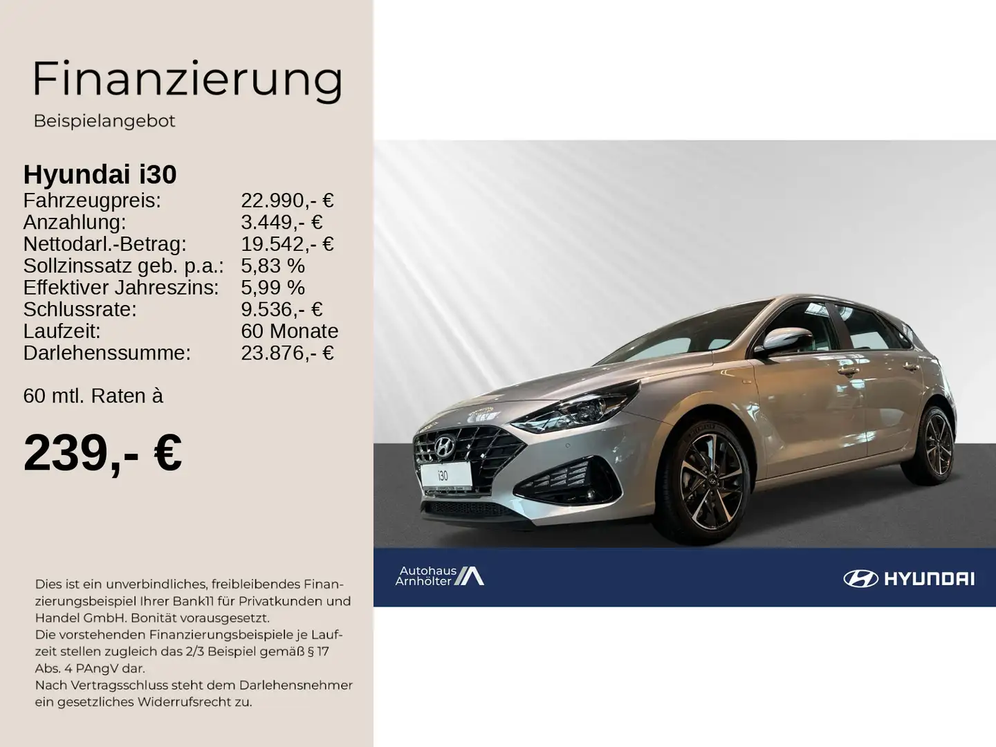 Hyundai i30 i30 5T 1.0 DCT 48V TREND +NAVIPAKET+KAMERA+SHZ+ srebrna - 2