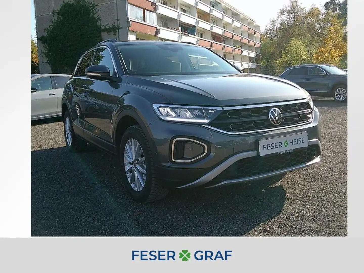 Volkswagen T-Roc Life 1.0 TSI LED/Sitzhzg./App-Connect/Navi Grau - 1
