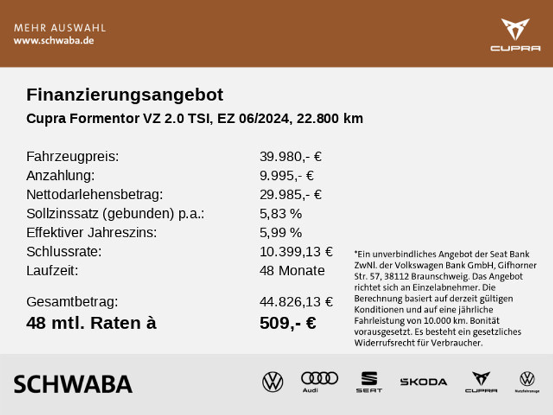 CUPRA Formentor VZ 2.0 TSI 4Drive DSG*KAM*Sportback* — photo 4
