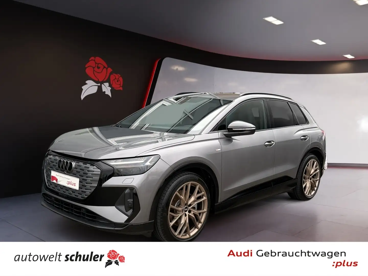Audi Q4 e-tron 40 edition one AHK RFK ACC HUD Navi SONOS Matrix- Grau - 1