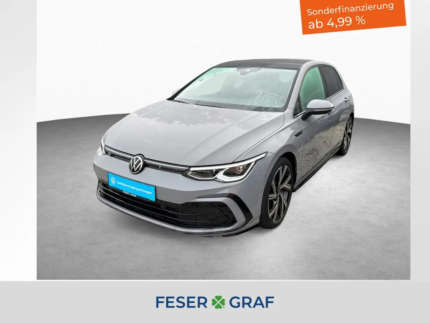 Volkswagen Golf VIII R-LINE 2.0 TDI 7-DSG LED PANO KAMERA ACC Grau - 1