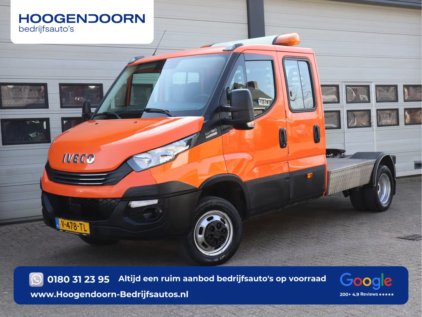 Iveco Daily 40C180 Hi-Matic Euro 6 BE-Trekker WB 375 cm - DC 6 Portocaliu - 1