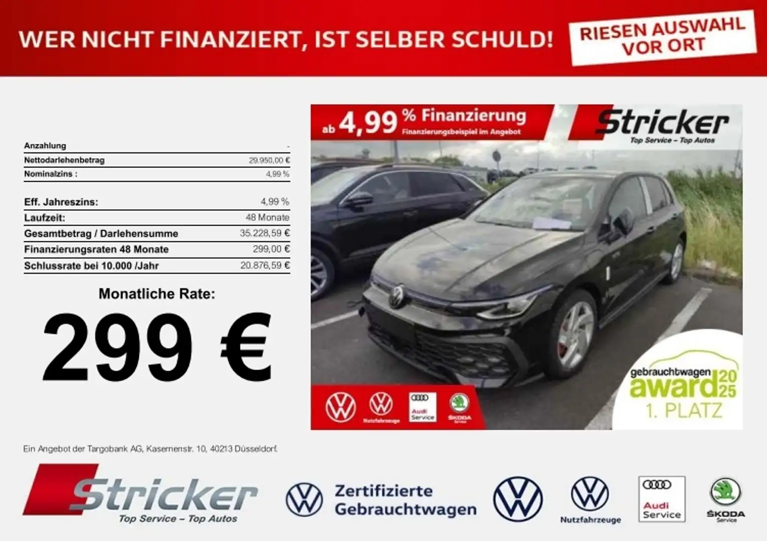 Volkswagen Golf GTE 1.5TSI Rechtslenker 299,-ohne Anzahlung Trave crna - 2