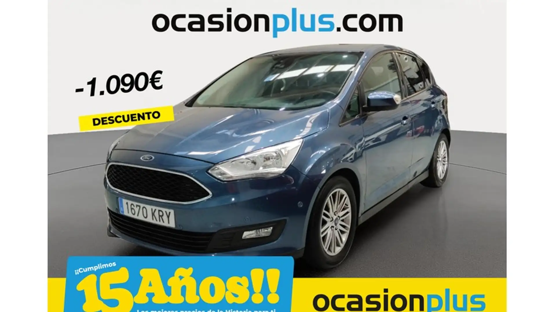 Ford C-Max 1.0 Ecoboost Auto-S&S Trend+ 125 Bleu - 1