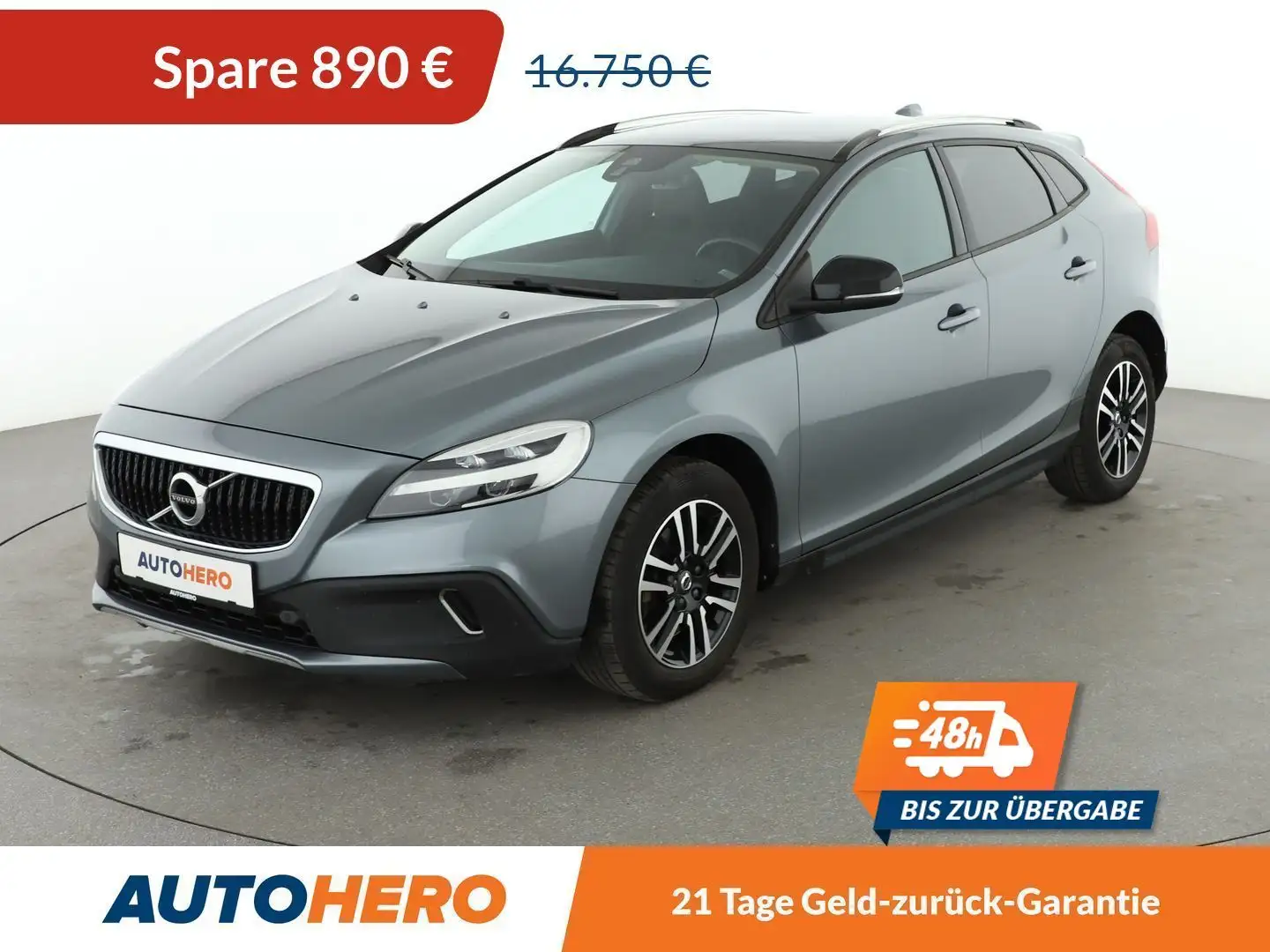 Volvo V40 Cross Country 1.5 Plus Aut*NAVI*TEMPO*PDC*SHZ*KLIMA*GARANTIE* Grau - 1