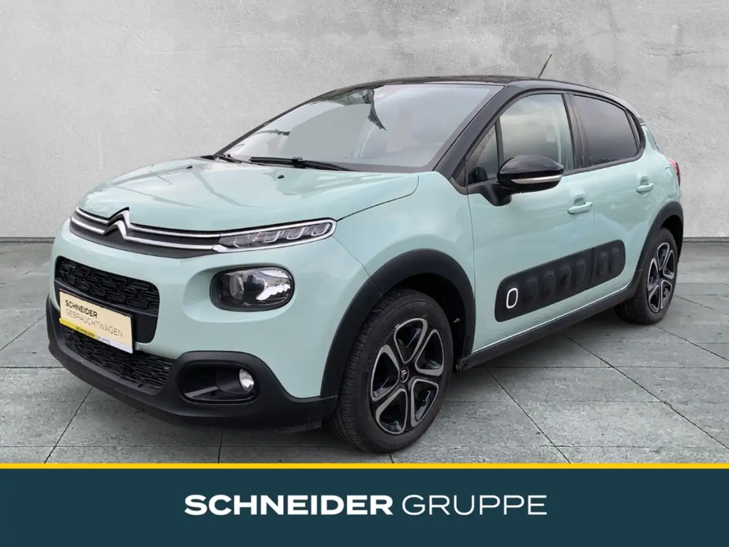 Citroen C3 PURETECH 82 SHINE KLIMA+PDC+ISOFIX+NSW+USB Grün - 1
