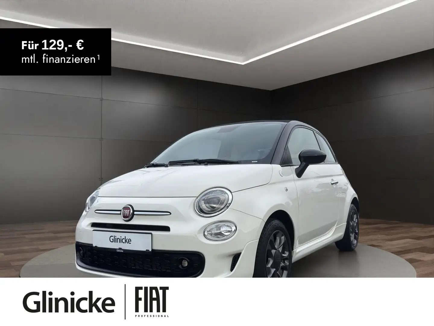 Fiat 500C Fiat 500 Hey Google Schwarz - 1