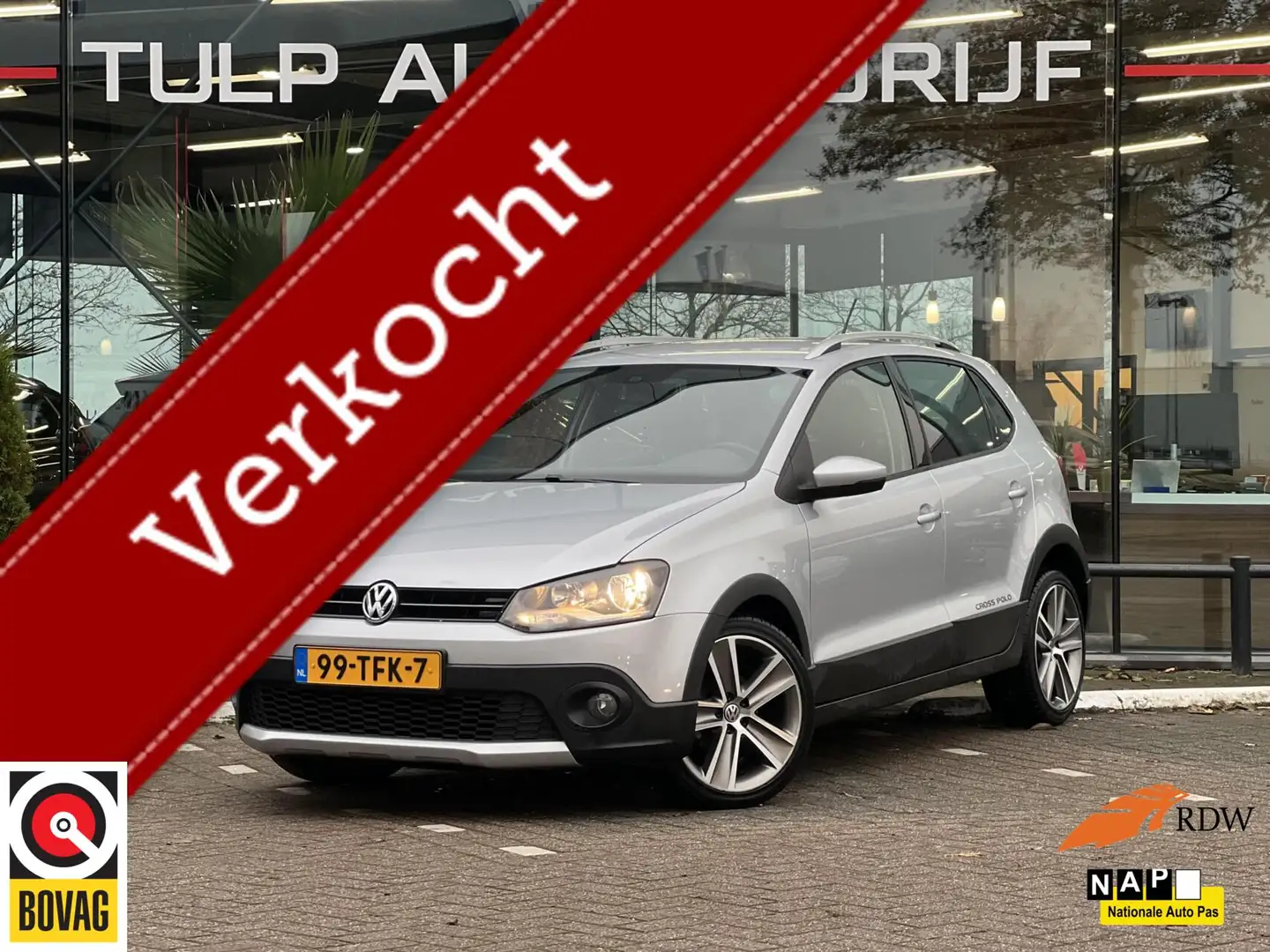 Volkswagen Polo Cross 1.4-16V 5 Deurs Clima Cruise Navi Nap Grau - 1
