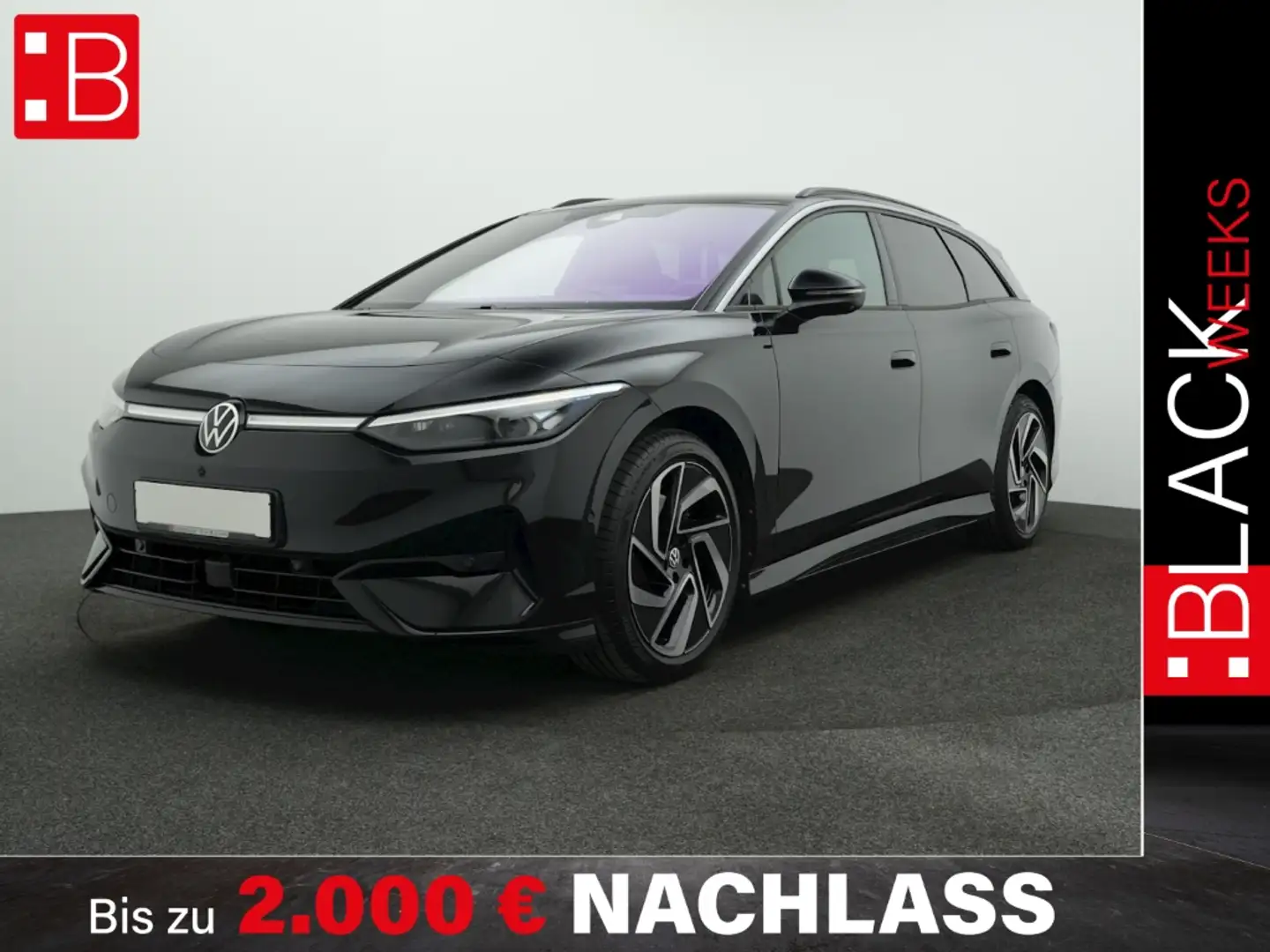 Volkswagen ID.7 Tourer Pro ab mtl. 452 EUR 5-J-GAR AHK HuD 360° Schwarz - 1