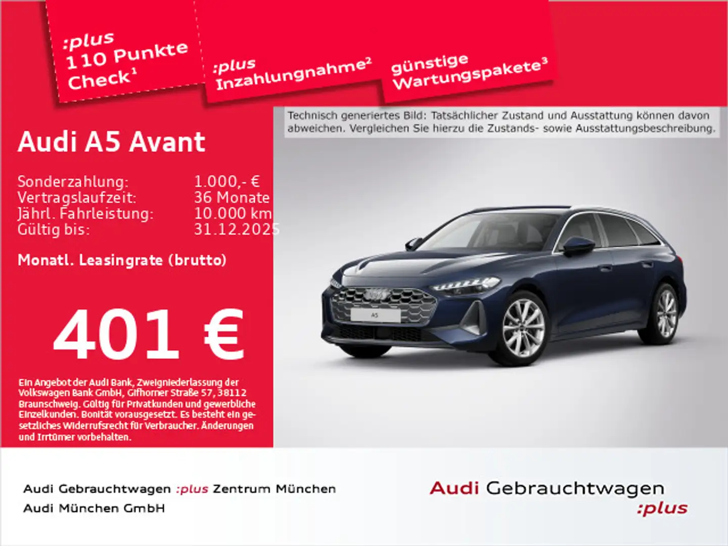 Audi A5 TDI S tronic advanced Kamera/AHK/ACC Blau - 1
