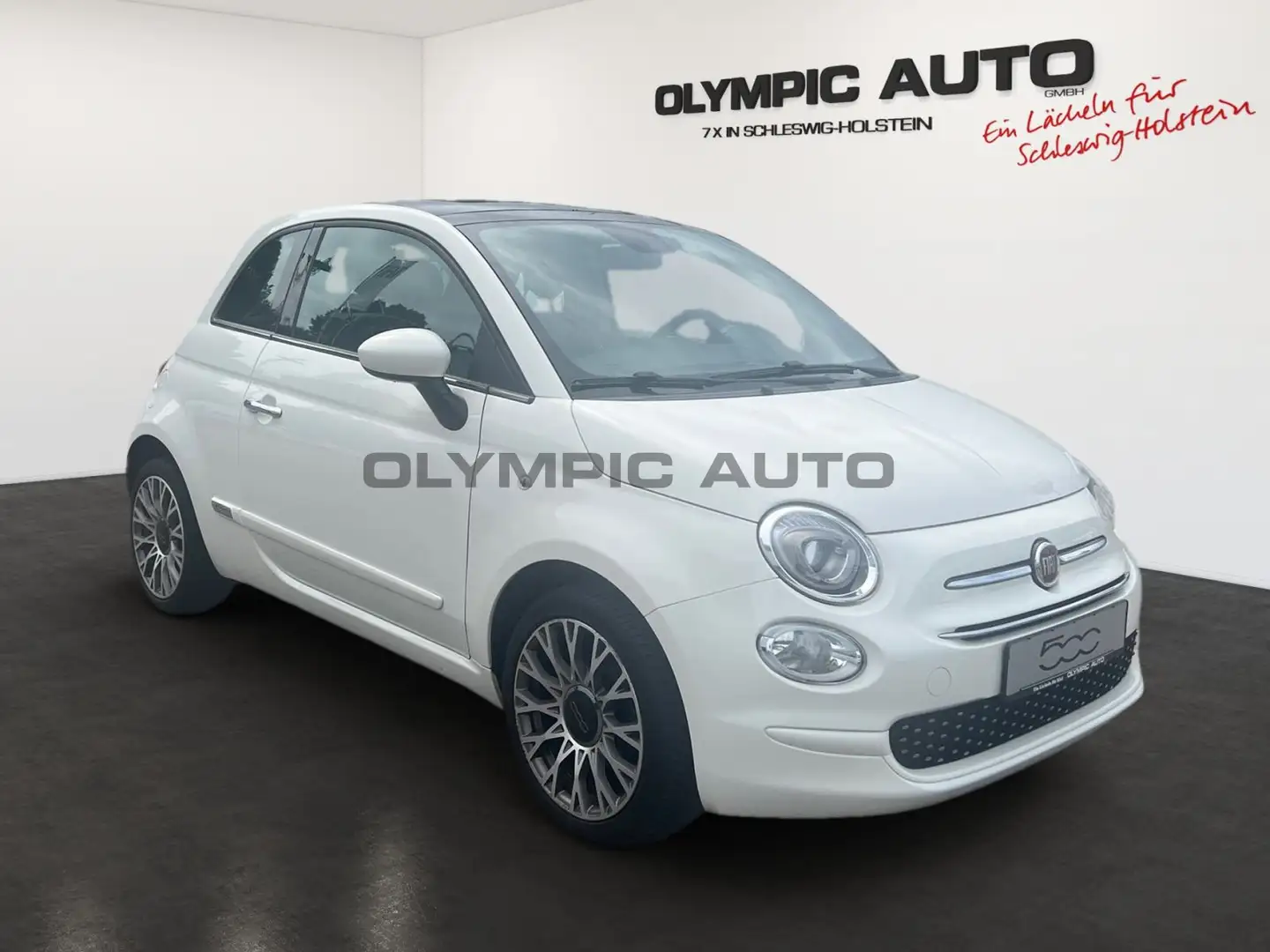 Fiat 500 1.2 8V Lounge SCHIEBEDACH PDC NAVI KLIMA-AT Weiß - 2