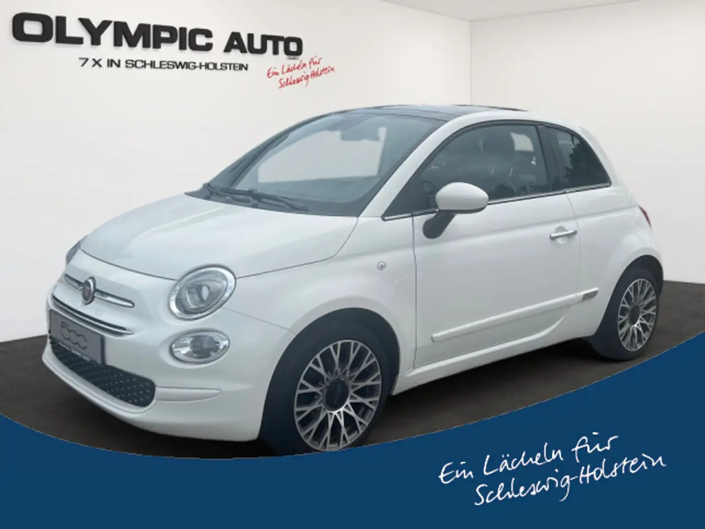 Fiat 500 1.2 8V Lounge SCHIEBEDACH PDC NAVI KLIMA-AT Weiß - 1
