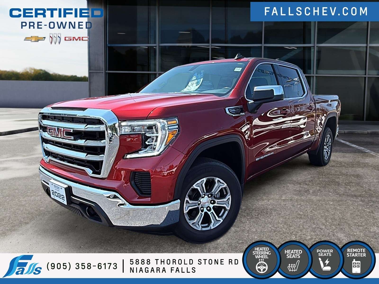 2022 GMC Sierra 1500 SLE SLE,5.3L,CREW,H.SEATS,KOKIAK EDITION