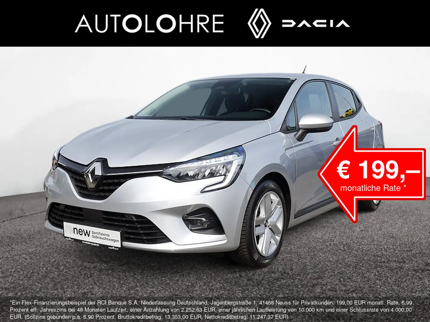 Renault Clio Business Edition SCe 65 KAMERA NAVI LED Silber - 1