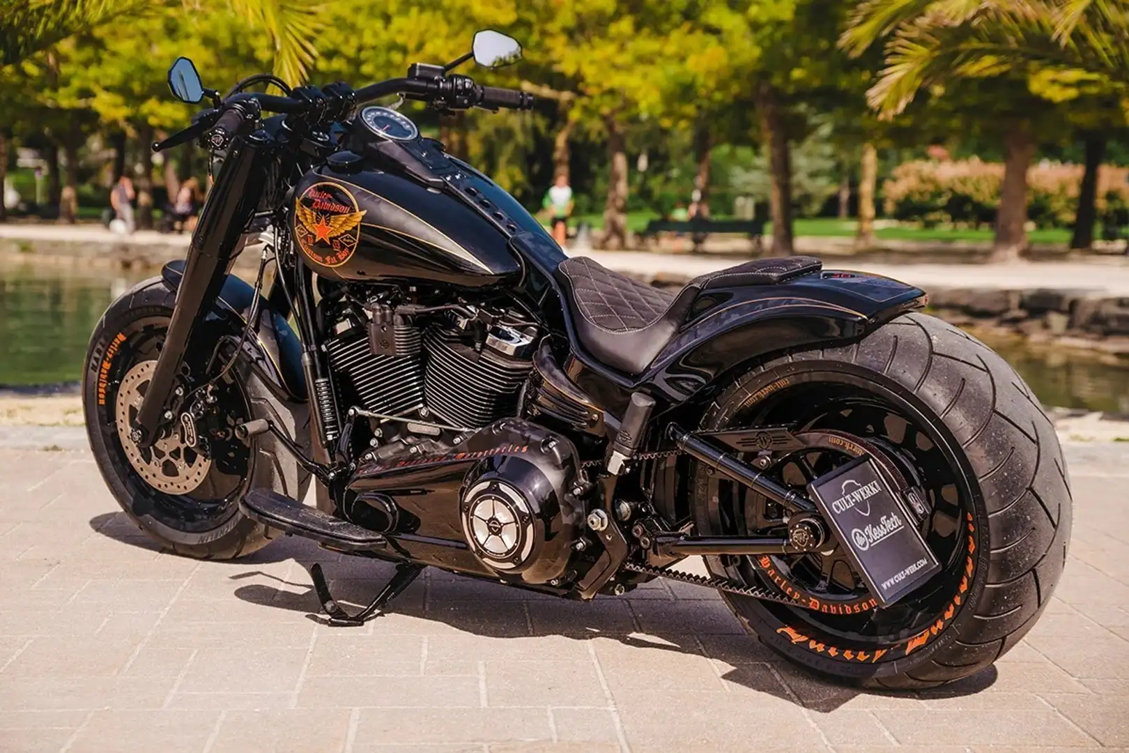 Harley-Davidson Fat Boy NEUFAHRZEUG, EINZELSTÜCK!!! Schwarz - 2