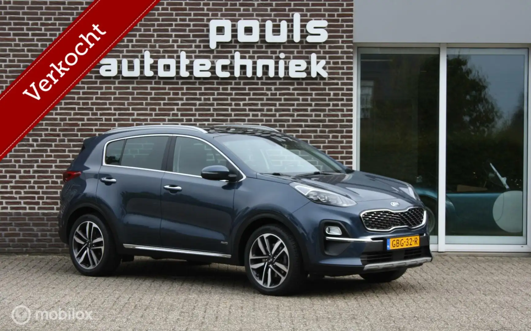 Kia Sportage 1.6 T-GDI Panoramadak, trekhaak Bleu - 1