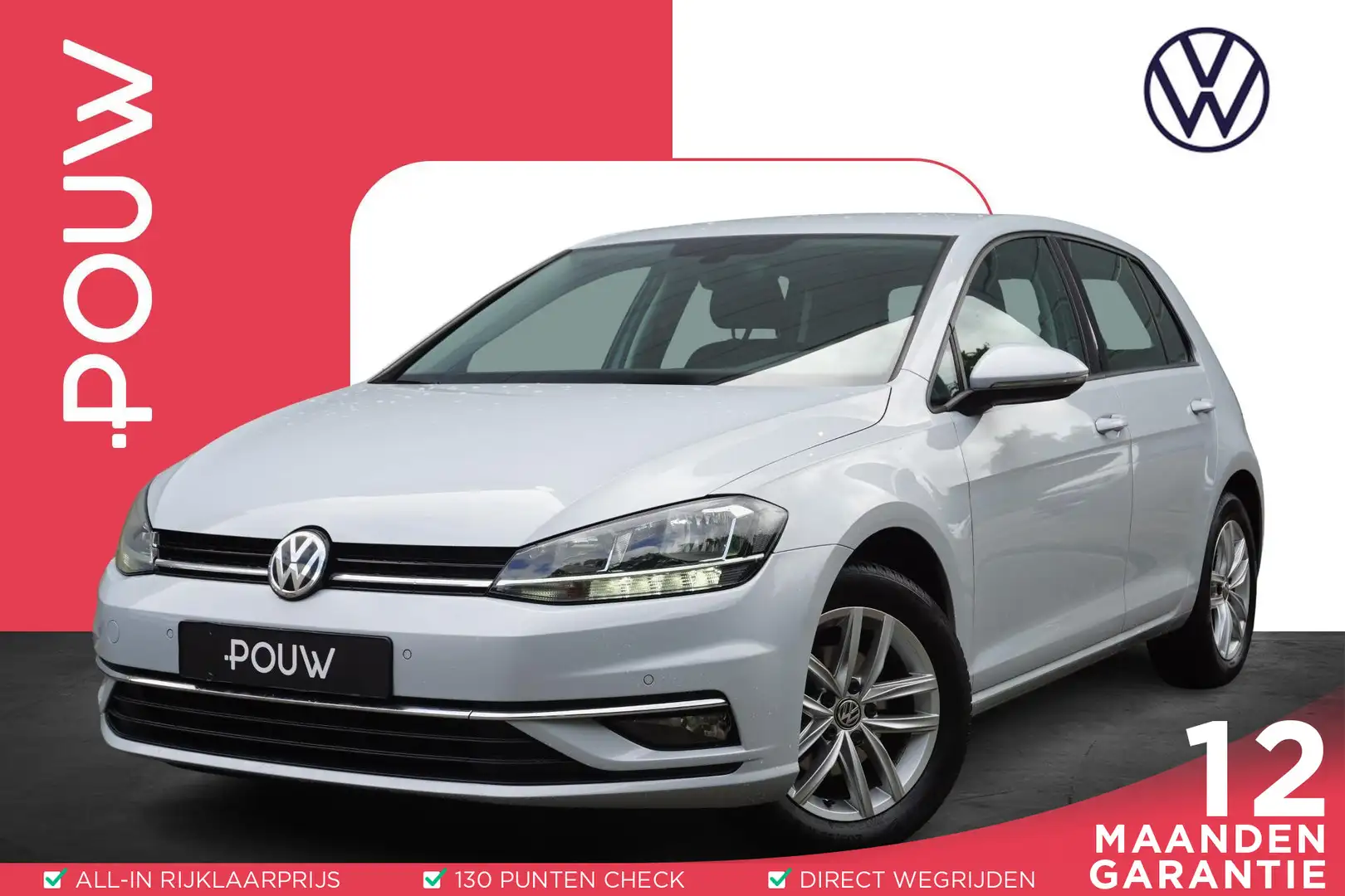 Volkswagen Golf 1.0 TSI 110pk Comfortline | Navigatie | Apple Carp Wit - 1