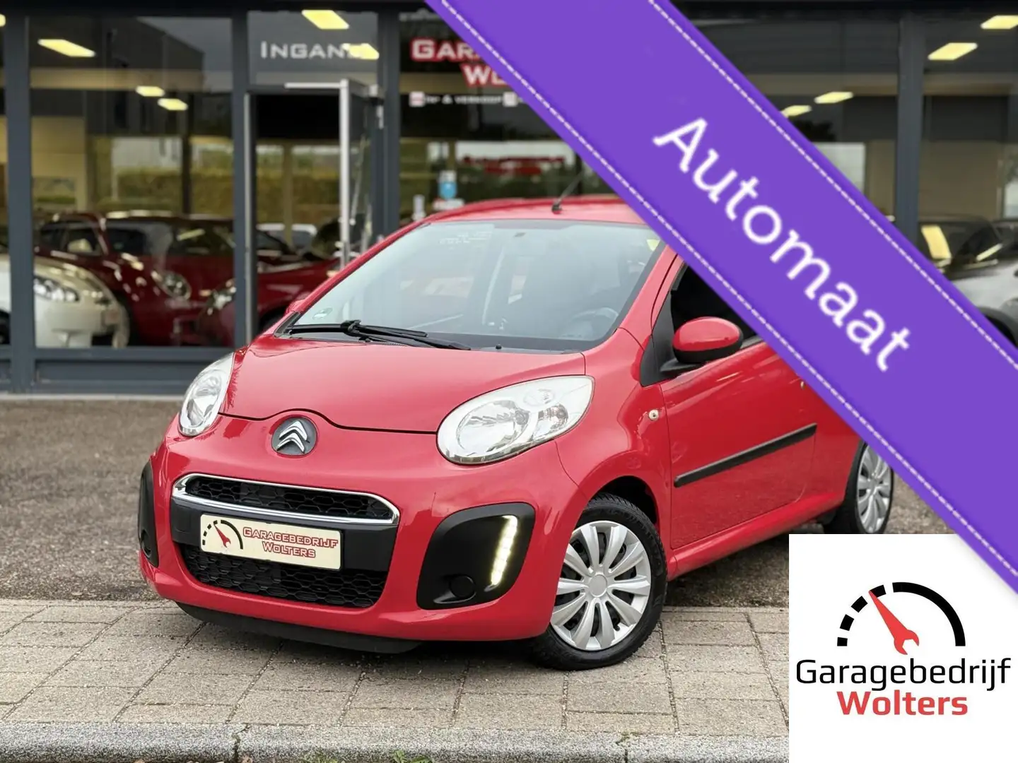 Citroen C1 1.0 AUTOMAAT NW APK GARANTIE ELEC.RAMEN Rood - 1