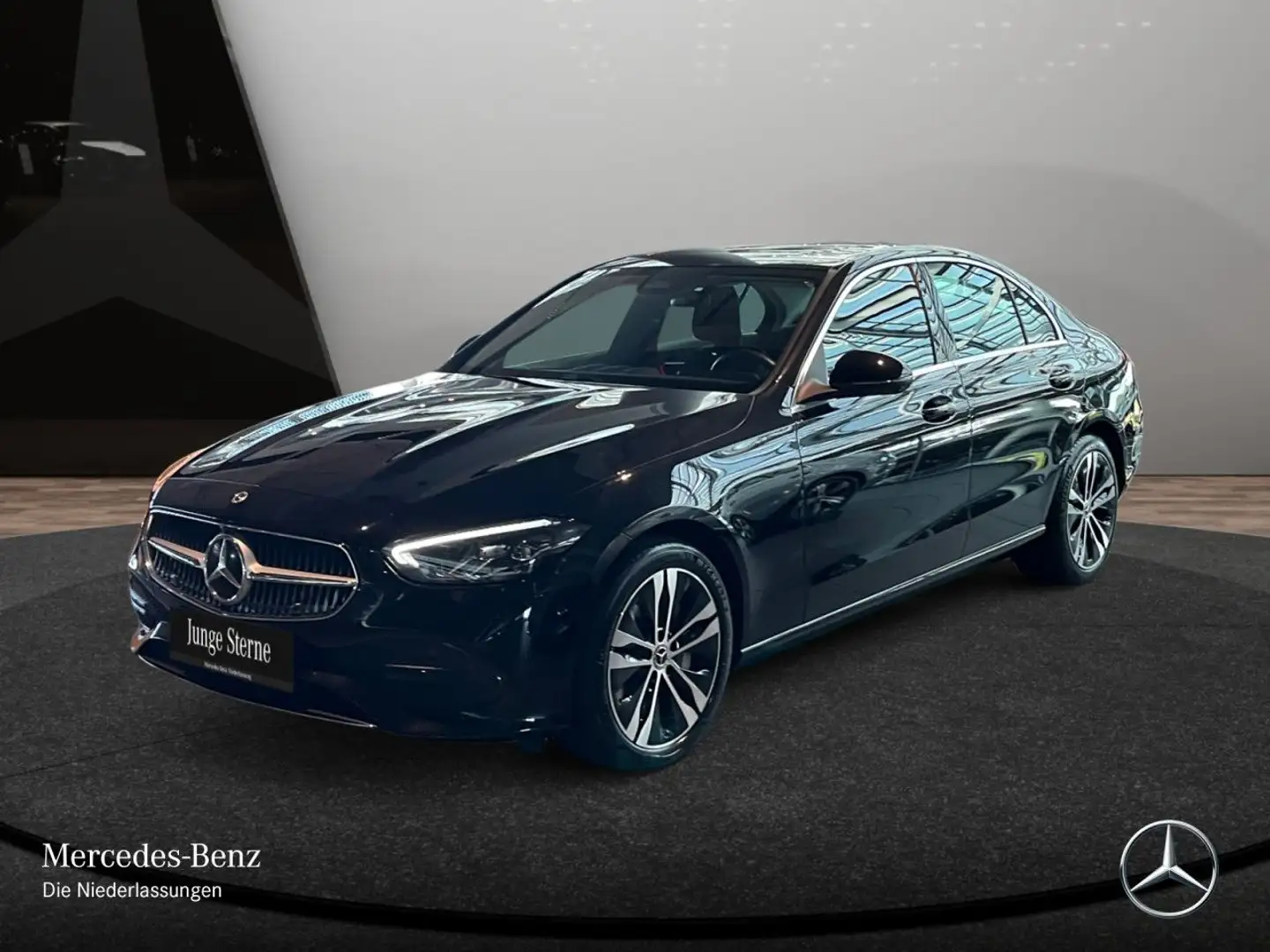 Mercedes-Benz C 300 e AVANTG+360+AHK+LED+TOTW+KEYLESS+9G Schwarz - 2