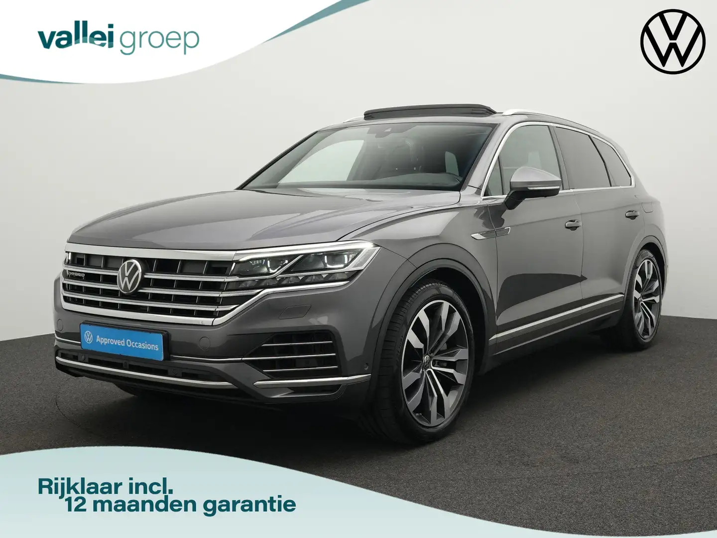 Volkswagen Touareg 3.0 TSi eHybrid 340 pk Tiptronic 4MOTION Elegance Grijs - 1