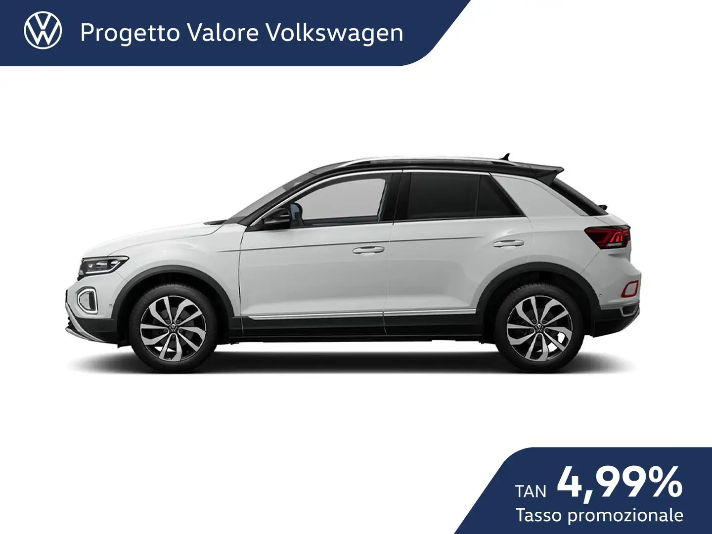 Volkswagen T-Roc 2.0 tdi style 115cv Bianco - 2