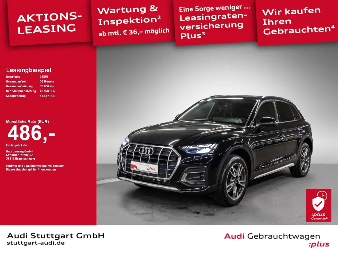 Audi Q5 SUV advanced 45 TFSI quattro S tronic AHK Nav Schwarz - 1
