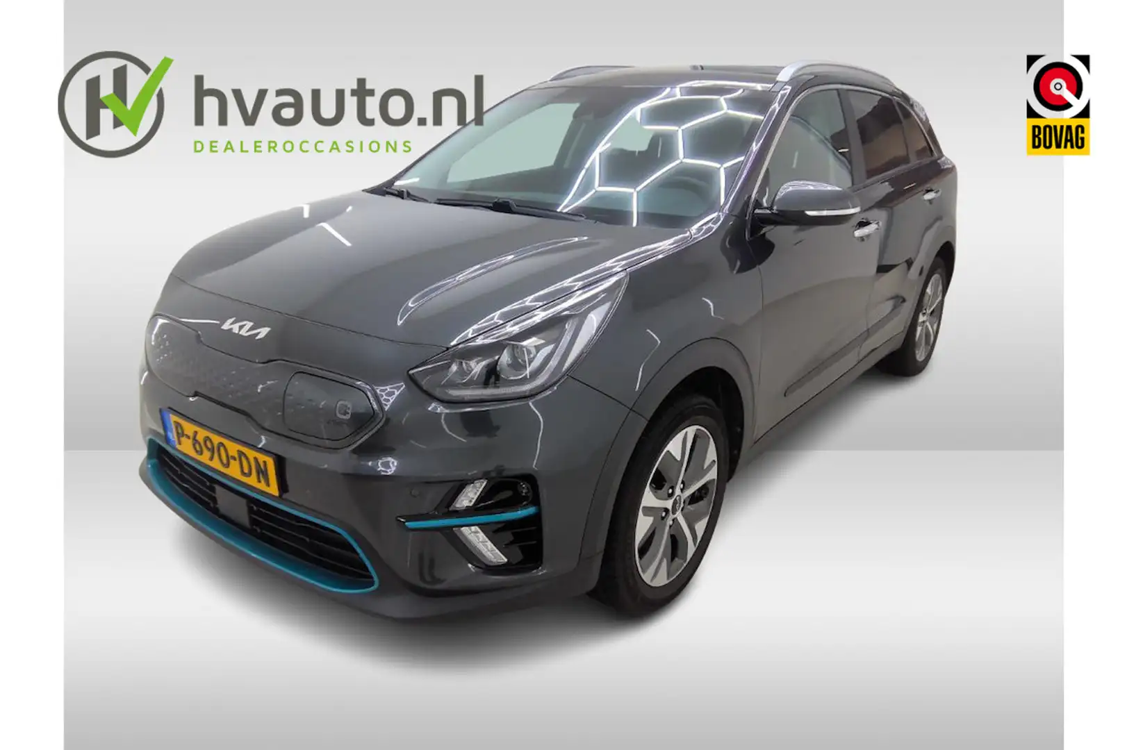 Kia e-Niro DYNAMICPLUSLINE 64 KWH 204PK | SOH 100% | 3-Fase | Szary - 1