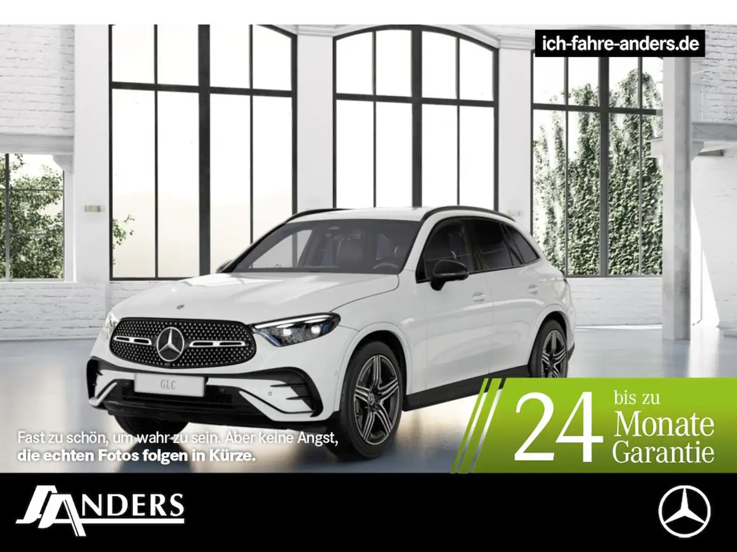 Mercedes-Benz GLC 220 d 4M +AMG+SHZ+KeyLess+Edi.+AHK+Night+LM Weiß - 1