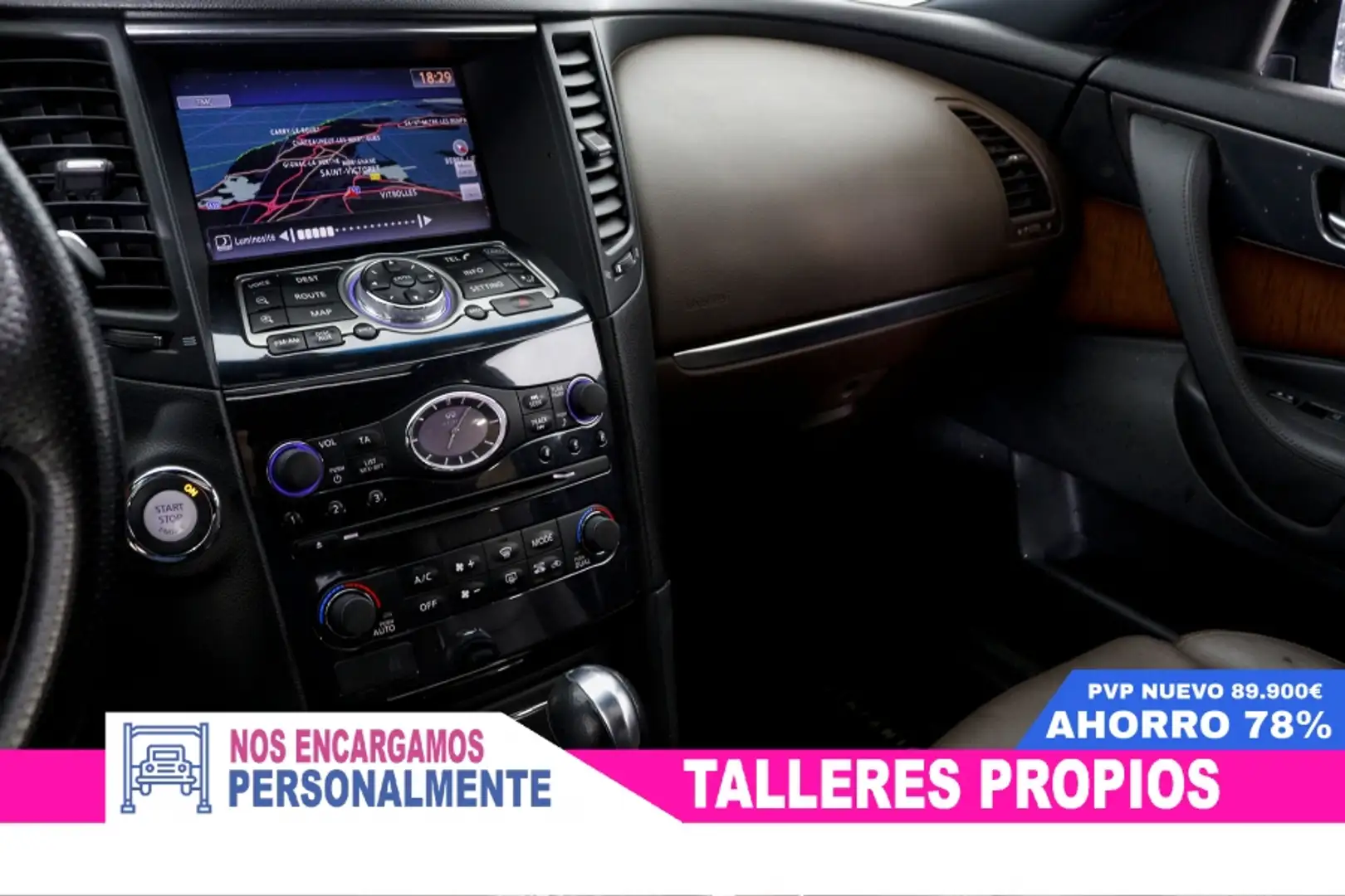 Infiniti FX 50 5.0 V8 390cv S Premium AWD 5p Aut. S/S #LIBRO, Marrón - 2