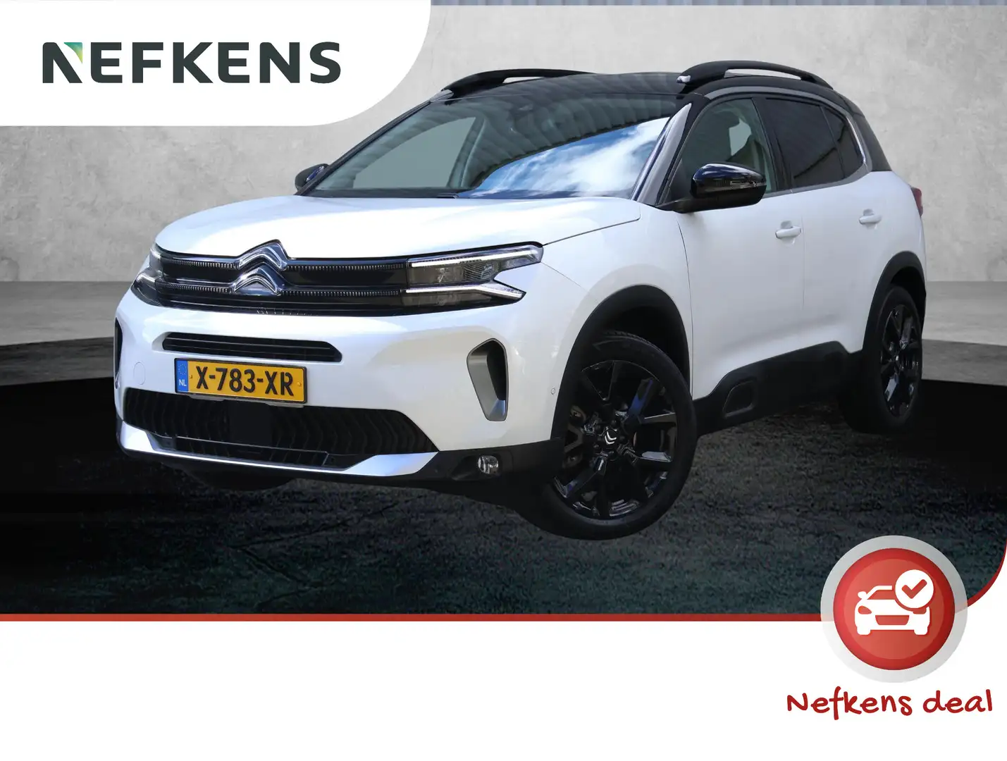 Citroen C5 Aircross 136pk Hybrid ë-Series | Halfleer | Achteruitrijcam Blanc - 1