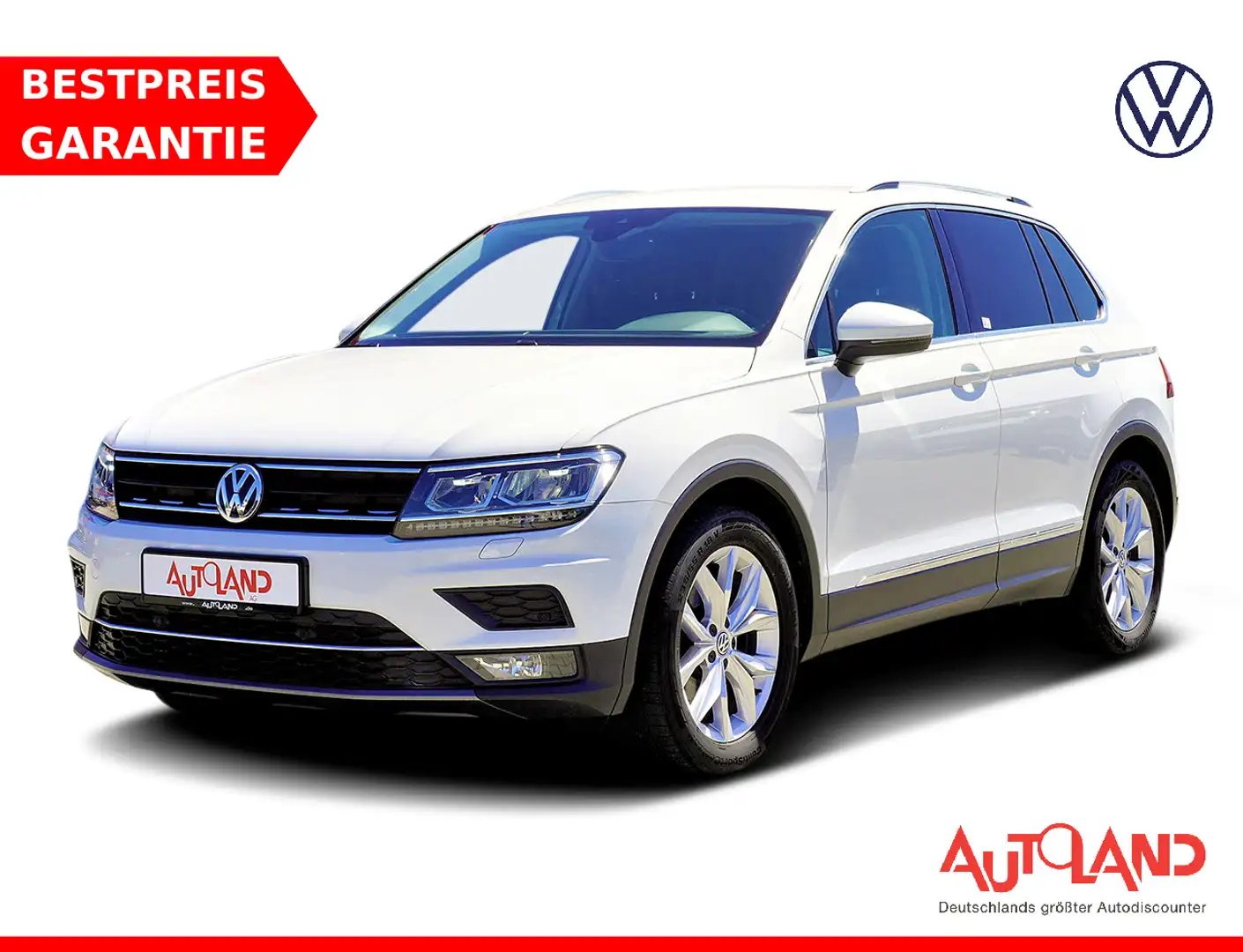 Volkswagen Tiguan 2.0 TDI Highline ACC Navi App-Connect PDC Blanc - 1
