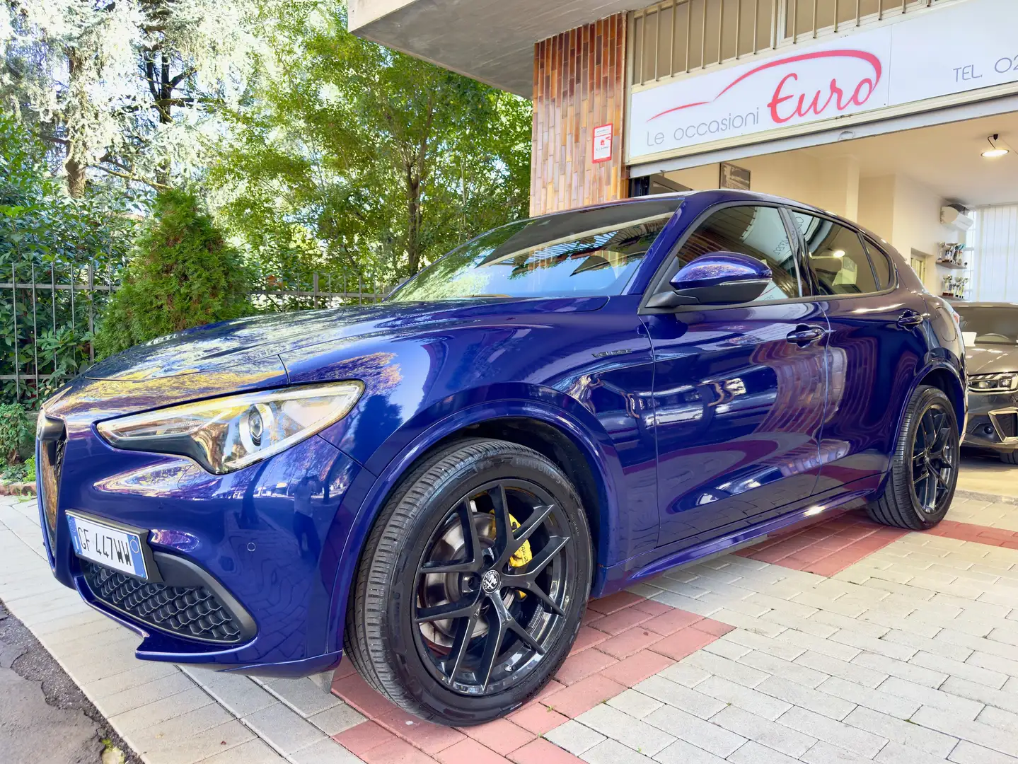 Alfa Romeo Stelvio Stelvio 2.0 T. Veloce Q4 280 CV, Tagl.Ufficiali Bleu - 2