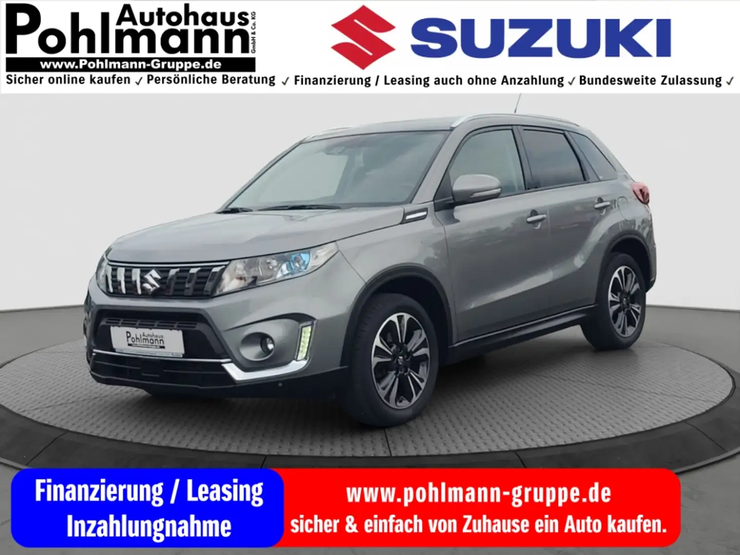 Suzuki Vitara 1.4 ALLGRIP AT Comfort+ Navi LED Klimaautom SD SHZ Gris - 1
