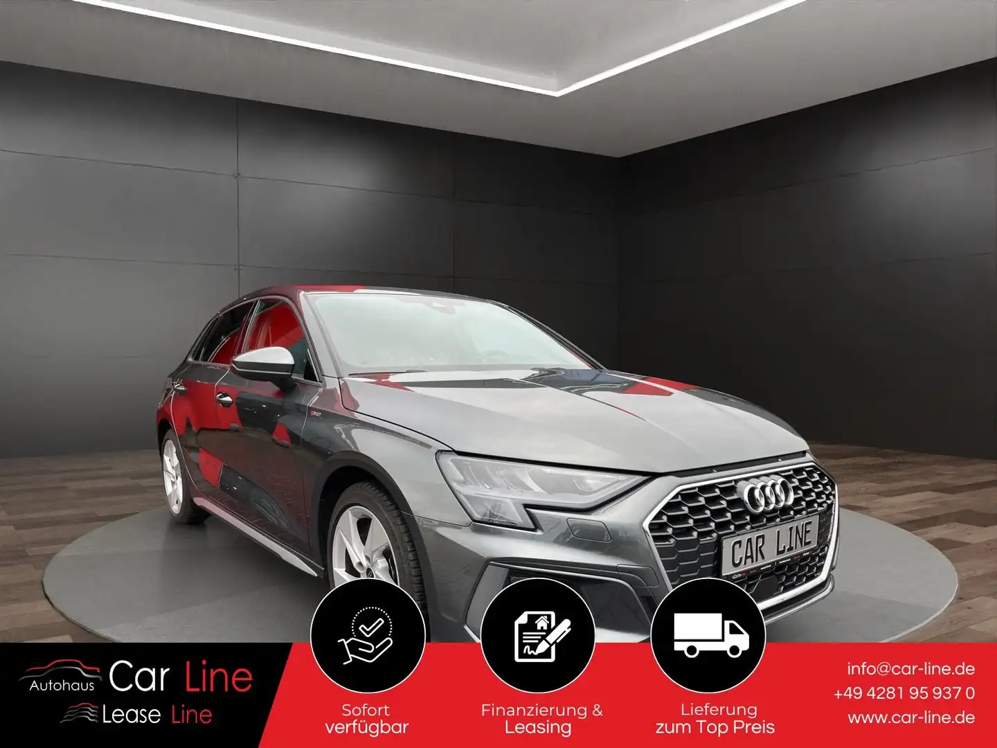 Audi A3 35TFSI S line*SHZ*NAV*MMI* Grijs - 1