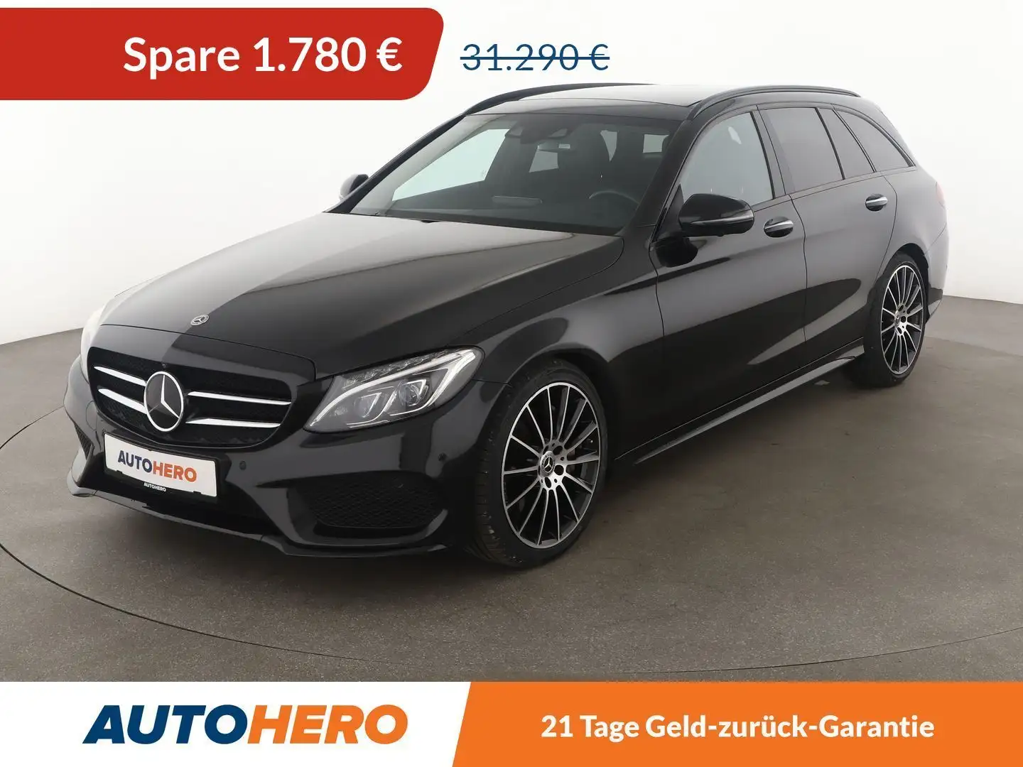 Mercedes-Benz C 400 C 400 T 4Matic AMG Line Aut.*NAVI*LED*360* Schwarz - 1