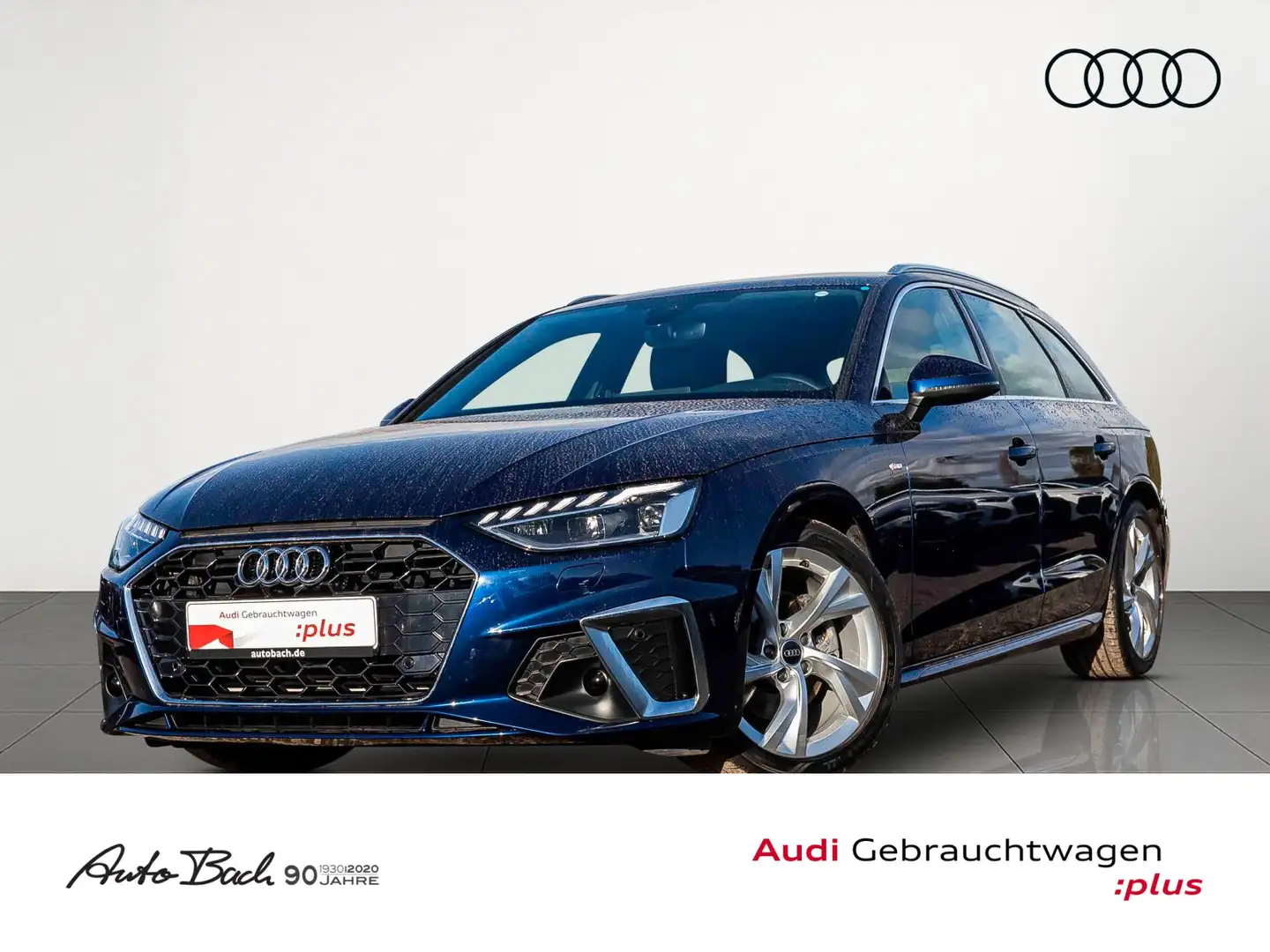 Audi A4 S line 35TFSI Stronic Navi LED ACC AHK Blau - 1